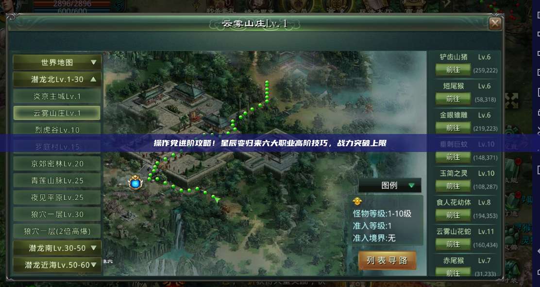 操作党进阶攻略!星辰变归来六大职业高阶技巧,战力突破上限 第1张 操作党进阶攻略!星辰变归来六大职业高阶技巧,战力突破上限 第1张